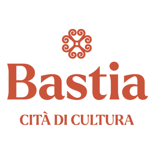 Logo de la ville de Bastia de couleur orangée.